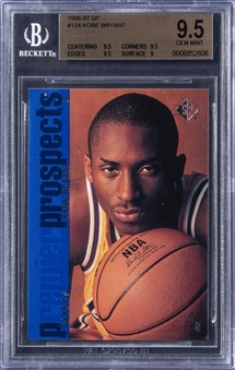 1996-97 SP #134 Kobe Bryant Rookie Card - BGS GEM MINT 9.5